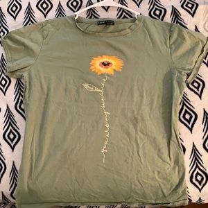 Green SHEIN  large tee shirt
